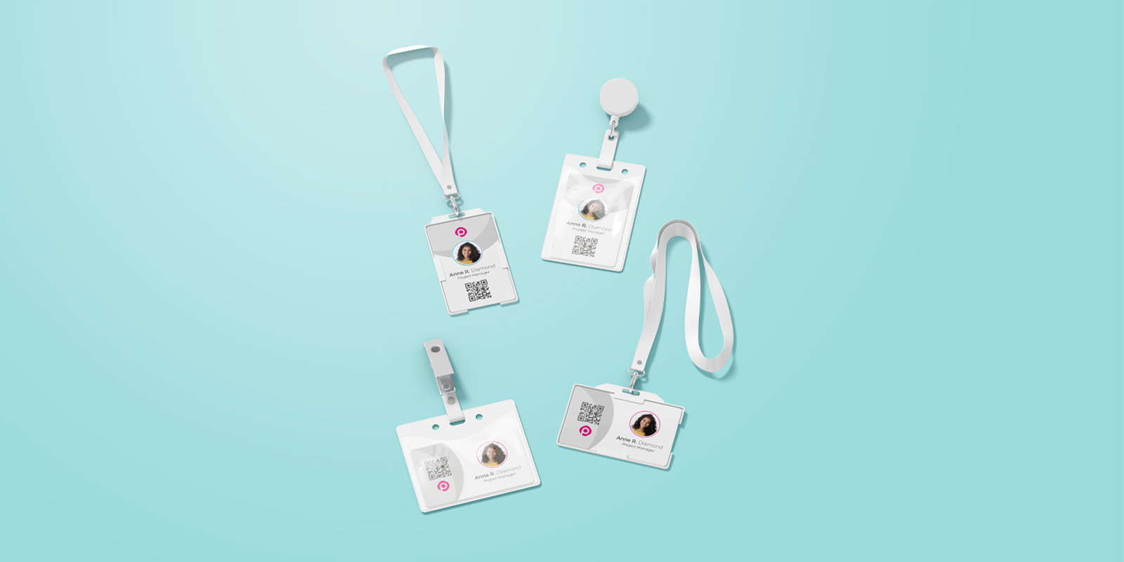 Badge holders in Barcelona - Print with Pagerr