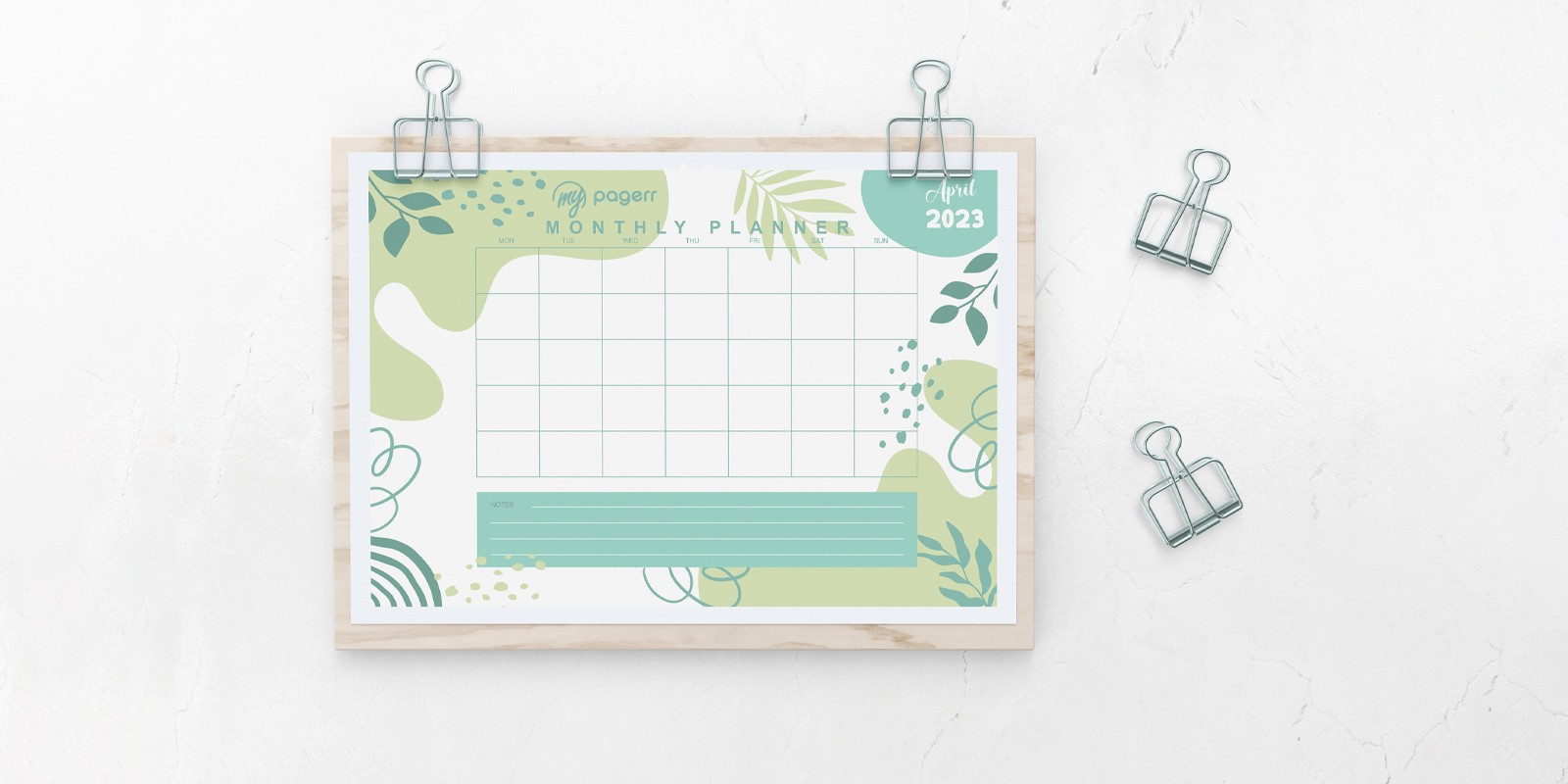 Calendar planners in Barcelona - Print with Pagerr