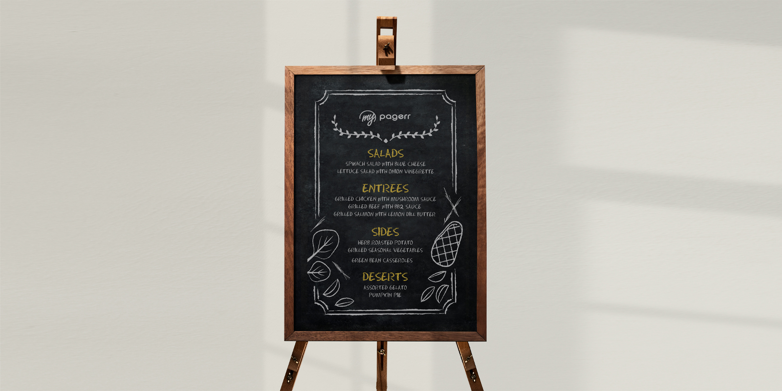 Chalkboard signs in Valencia - Print with Pagerr