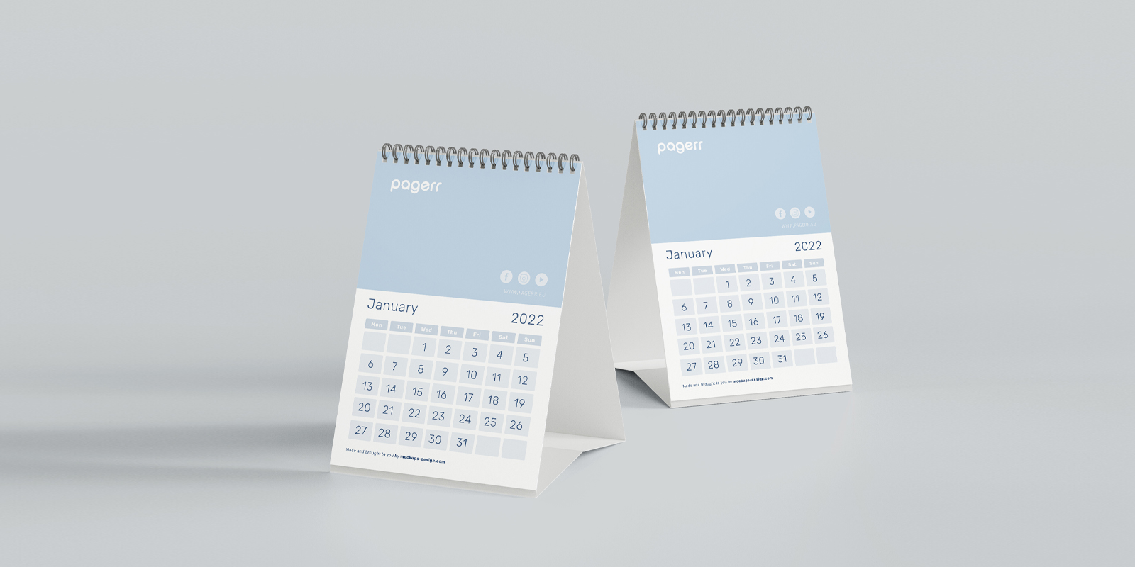 Desk calendars in Vilnius - Print with Pagerr
