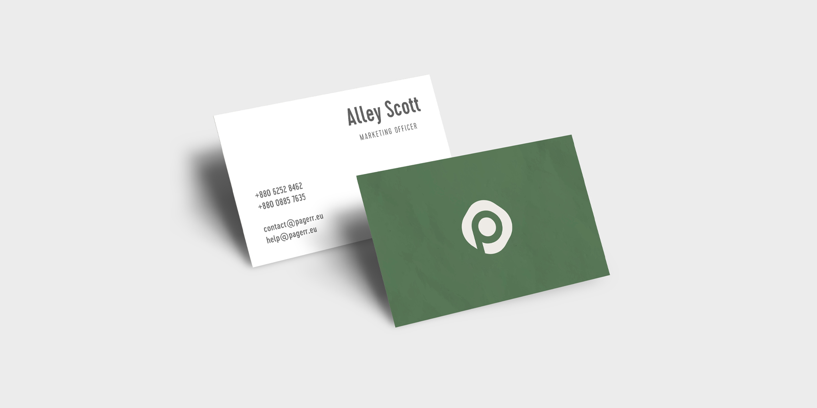 Simple business cards in Valencia - Print with Pagerr