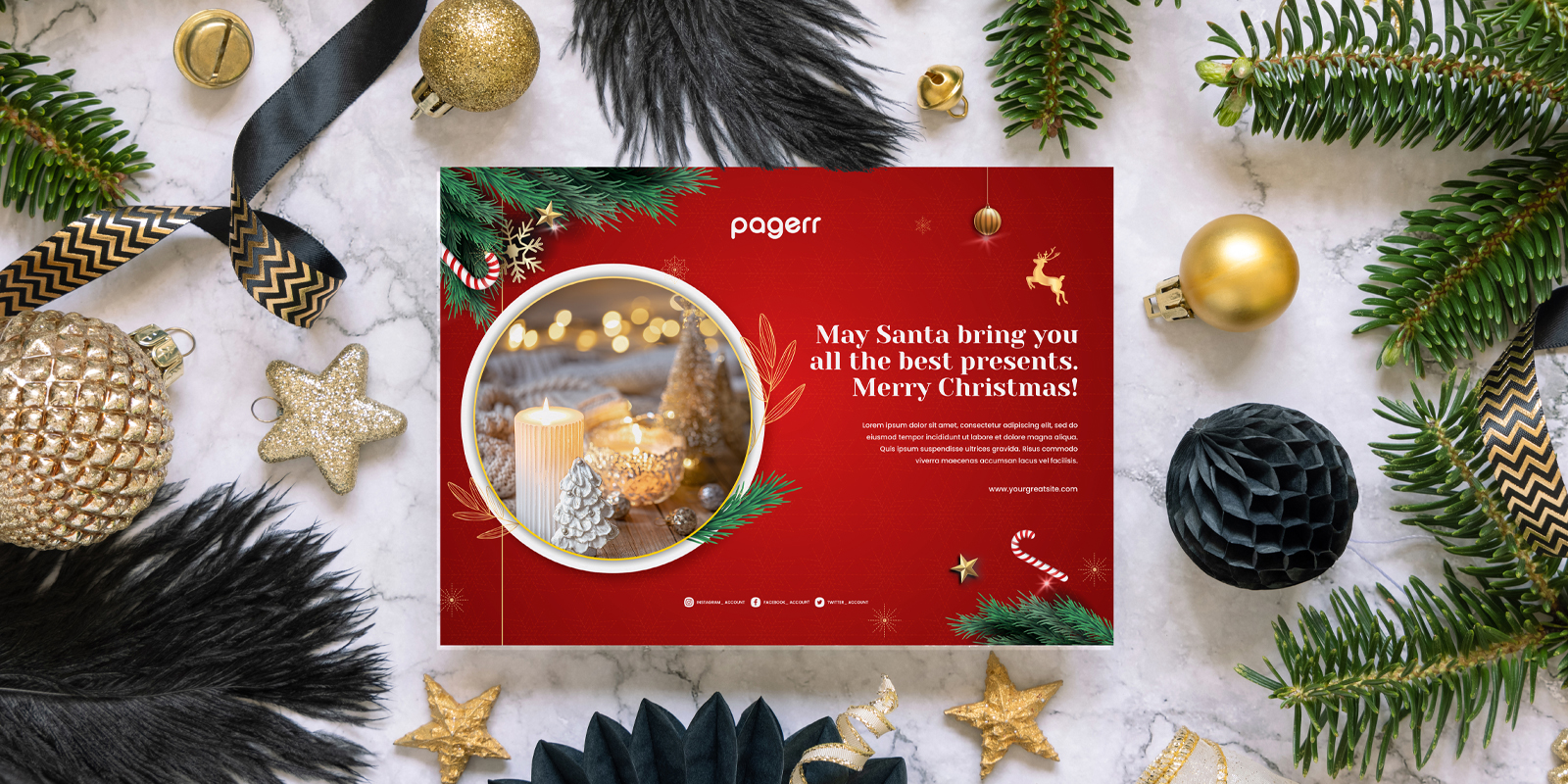 Christmas cards in Warsaw - Print with Pagerr