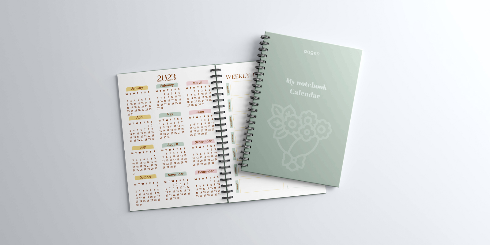 Notebook calendars in Wola - Print with Pagerr